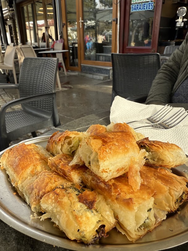 Local byrek and rakia tasting to end the Prizren walking tour
